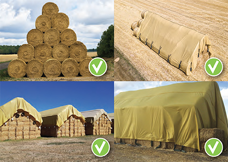 Správné způsoby použití plachty na seno SUBTEX 140